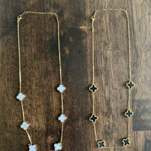 Amazon 2 piece necklace set. Gold plated